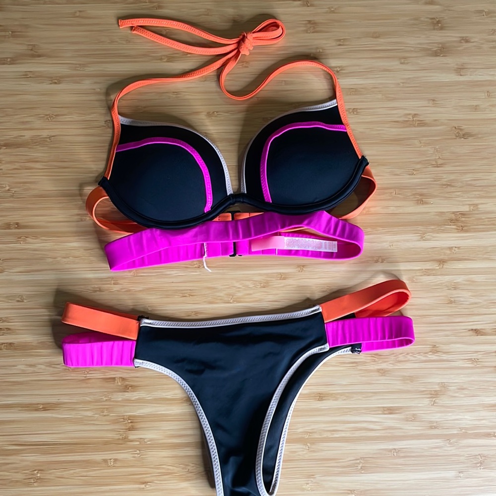 Victoria Secret Push Up Bra Two Piece Swimsuit